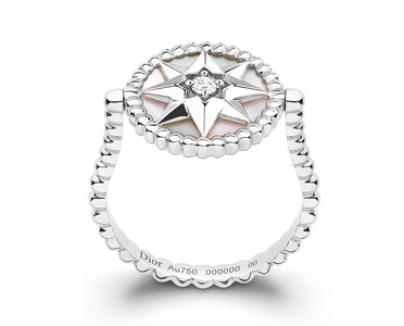 ★希少【Christian Dior】クリスチャンディオール 18Kホワイトゴールド ダイヤモンド リング
