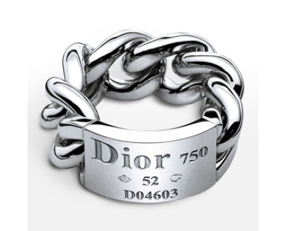 【Christian Dior】クリスチャンディオール ホワイトゴールド リング