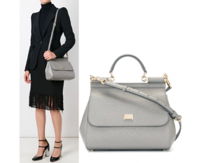 16-17AW Dolce&Gabbana(D&G)ドルチェ&ガッバーナ スーパーコピー DG604 MEDIUM‘SICILY’IN DAUPHINE PRINT LEATHER