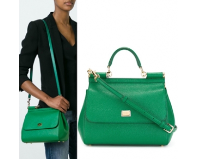 16-17AW Dolce&Gabbana(D&G)ドルチェ&ガッバーナ スーパーコピー DG606 MEDIUM‘SICILY’IN DAUPHINE PRINT LEATHER