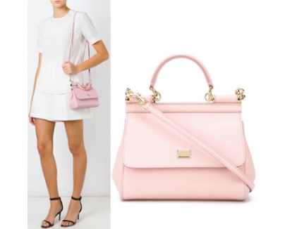 17SS Dolce&Gabbana(D&G)ドルチェ&ガッバーナ スーパーコピー DG166 SMALL‘SICILY’BAG IN DAUPHINE PRINT LEATHER