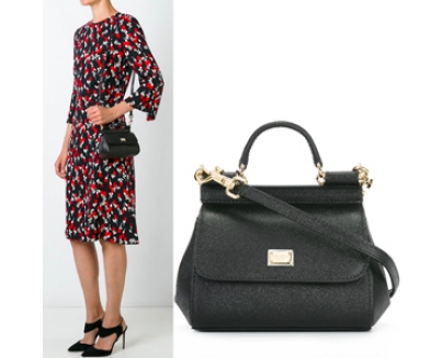 16-17AW Dolce&Gabbana(D&G)ドルチェ&ガッバーナ スーパーコピー DG612 MICRO‘SICILY’IN DAUPHINE PRINT LEATHER