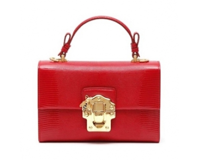 2017新作人気 LUCIA Dolce&Gabbana(D&G)ドルチェ&ガッバーナ スーパーコピー イグアナプリント 2way レザーハンドバッグ