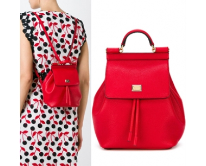 17SS Dolce&Gabbana(D&G)ドルチェ&ガッバーナ スーパーコピー DG230‘SICILY’LEATHER BACKPACK
