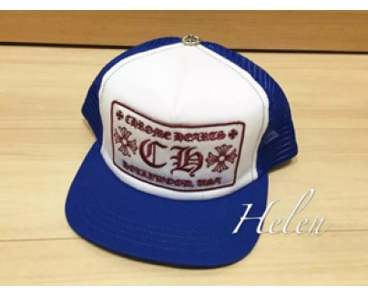 即納 CHROME HEARTSクロムハーツスーパーコピー CH Trucker Cap クロムハーツ 青白