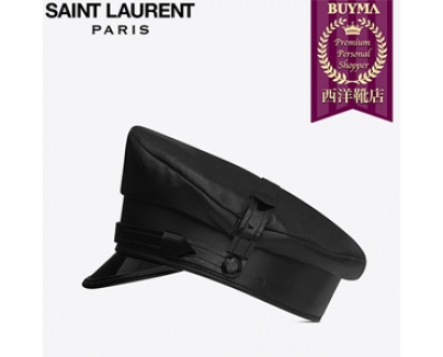 SAINT LAURENTサンローランスーパーコピー 17SS┃BLACK MILITARY HAT 472152Y3PC11000