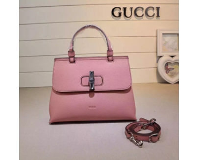 16春夏新作 グッチコピー ☆Gucci☆ Bamboo Daily Top Handle Bag(2way) 