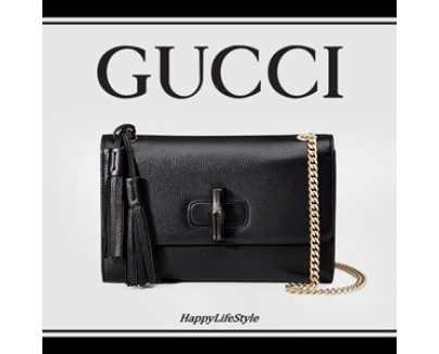 2016新作 GUCCI ☆グッチコピー Miss bamboo leather shoulder bag☆