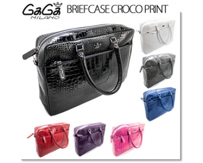 GaGa MILANO ガガミラノバッグスーパーコピー BRIEFCASE ブリーフケース クロコ型押し 11596103