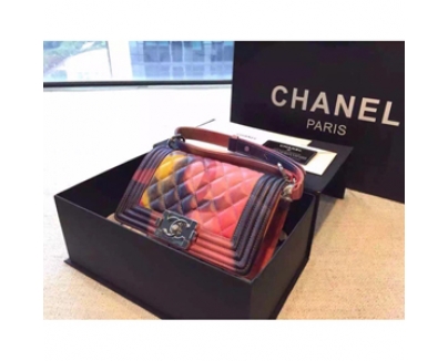 【2015年春夏】★シャネルバッグスーパーコピー ボーイ×Chainバッグ×フラワー柄★最新作★ A90803 Y10888 C7993