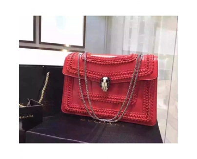2015新作Bvlgari ブルガリスーパーコピー トートバッグ 37659 SERPENTI レッド