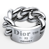 【Christian Dior】クリスチャンディオール ホワイトゴールド リング