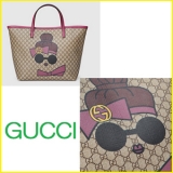 2016新作グッチコピー GUCCIグッチドール★ピンク★キャンバストートバッグ