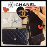 人気！【CHANEL】シャネルスーパーコピー ラムワレットチェーン A33814...