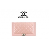 CHANELシャネルスーパーコピー☆ボーイシャネルカーフスキンフラップウォレッ ...