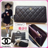 【CHANEL】シャネルスーパーコピーキャビアスキン♡ ラウンドジップ 長財布 ...