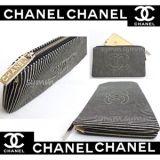 2015SS★Chanel★シャネルバッグスーパーコピーストライプ★デニムクラッ...