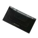 2015新作 Bvlgari(ブルガリスーパーコピー) カーフスキン 長財布 Black B01370