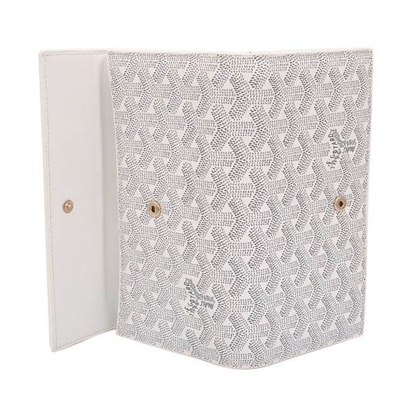 GOYARD ゴヤール 長財布 Ｗホック ホワイト  GOYWA-01