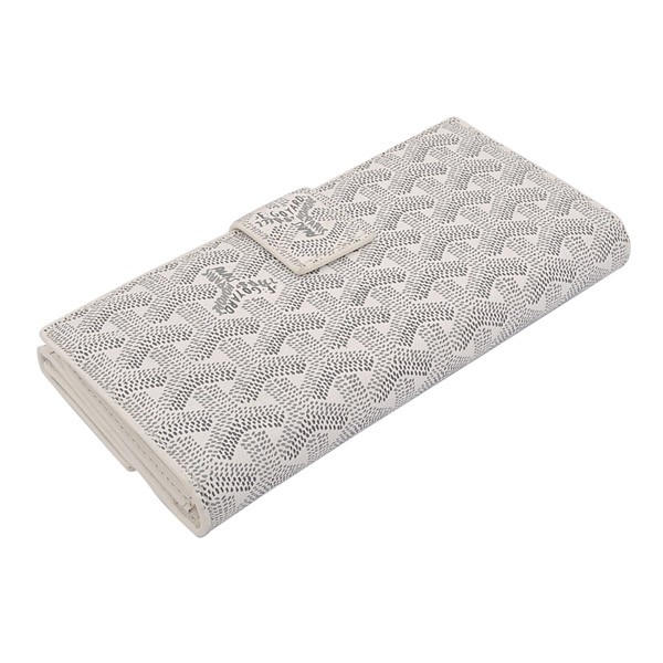 GOYARD ゴヤール 長財布 Ｗホック ホワイト  GOYWA-01