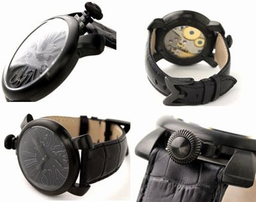 ガガ ミラノ 腕時計 スーパーコピー MANUALE48MM PVD スイスメイド 5012.2S 48MM マニュアーレ ブラック