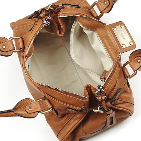 クロエ/Chloe 7esa02-7e422-151 レザーハンドバッグ タバコブラウン