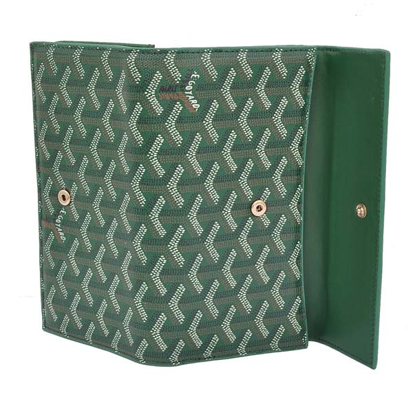 GOYARD ゴヤール 長財布 Ｗホック グリーン GOYWA-02