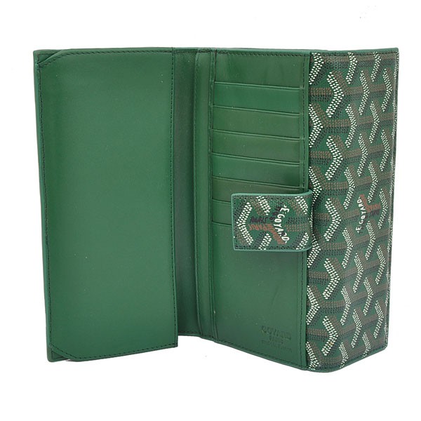 GOYARD ゴヤール 長財布 Ｗホック グリーン GOYWA-02