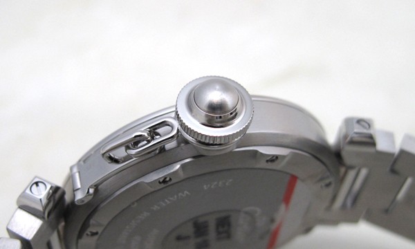 カルティエ パシャＣ ステンレス W31076M7 ブラック