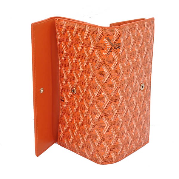 GOYARD ゴヤール 長財布 Ｗホック オレンジ GOYWA-03