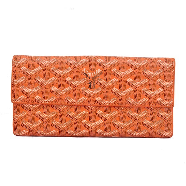 GOYARD ゴヤール 長財布 Ｗホック オレンジ GOYWA-03