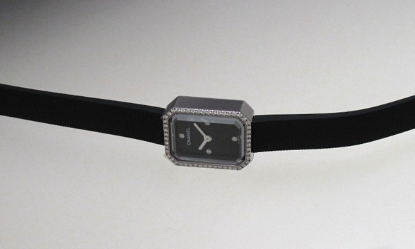 シャネル プルミエール ステンレス・ラバー H2434 ブラック