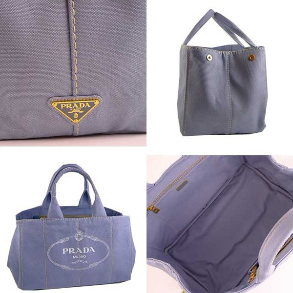 プラダ ロゴ入りキャンバス（CANAPA）トートバッグ PERVINCA B1872B