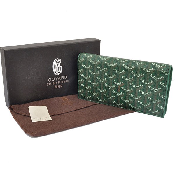 GOYARD ゴヤール 長財布 二つ折り グリーン GOYWA-05