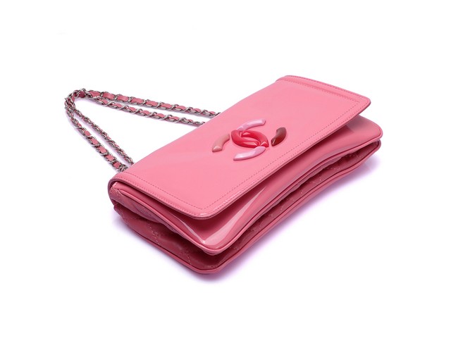 シャネル スムーズレザーダブルチェーン ショルダーバッグ 3860