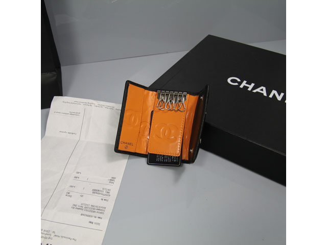 CHANEL シャネルコピー ラムスキンカンボンラインキーケースブラック 26723