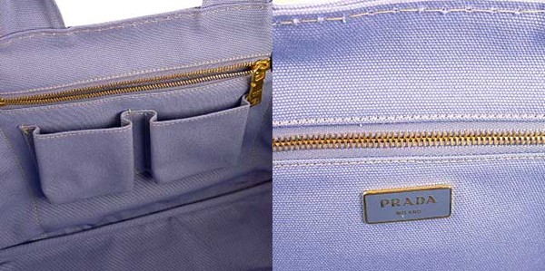 プラダ ロゴ入りキャンバス（CANAPA）トートバッグ PERVINCA B1872B