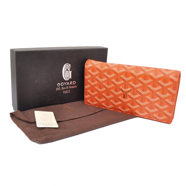 GOYARD ゴヤール 長財布 二つ折り オレンジ GOYWA-06