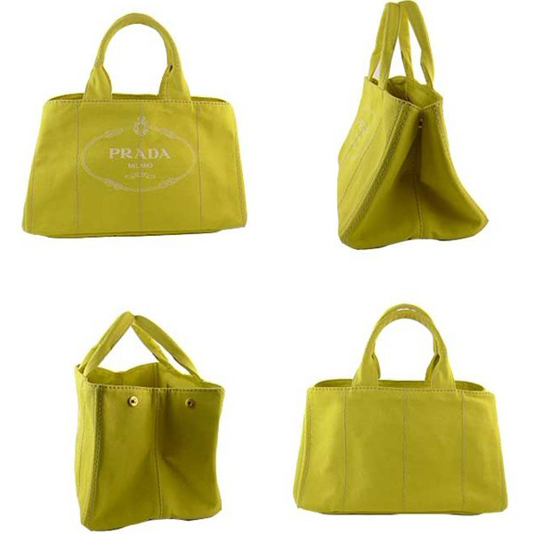 プラダコピー （CANAPA）トートバッグ イエロー(ANANAS) B1872B