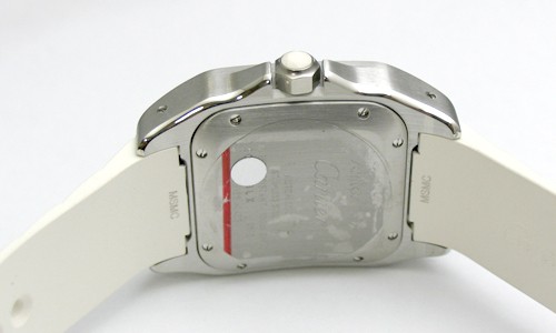 カルティエ サントス１００ ＭＭ ステンレス・ラバー W20129U2