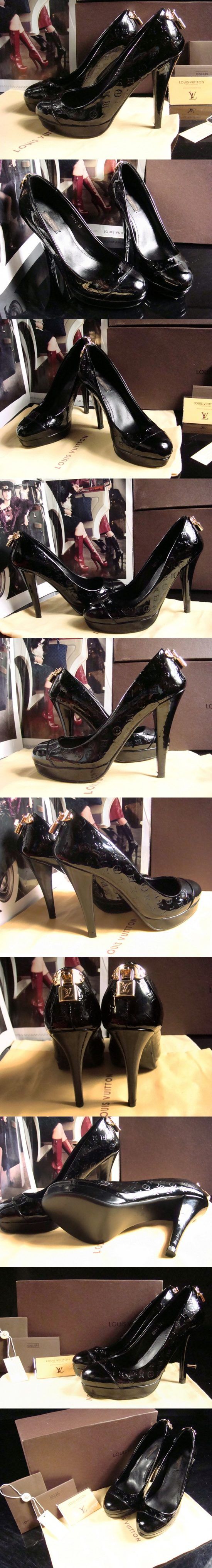 ルイヴィトン 2012秋冬新作 03220 革靴 LOUIS VUITTON ハイヒール 靴 ブラック
