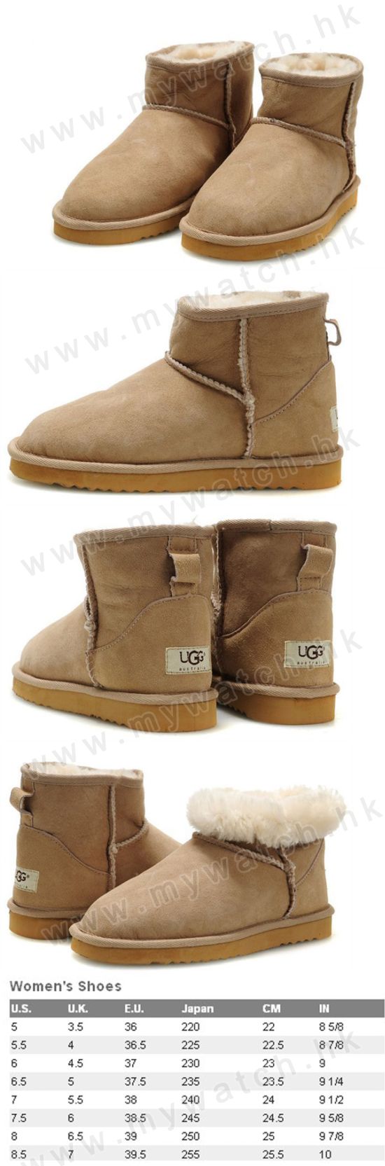 UGG5854-UGG-アグ オーストラリア-ブーツ-シープスキン＋ウル 
