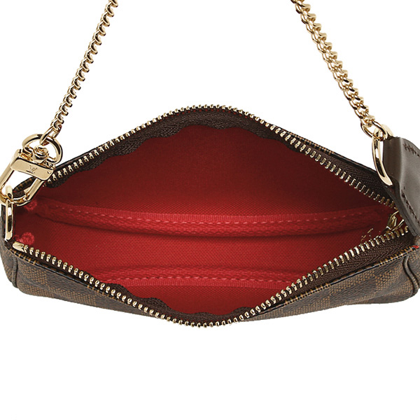 ルイヴィトン スーパーコピー ポーチ LOUIS VUITTON N58009 ダミエ ミニ・ポシェット・アクセソワール クラッチバッグ