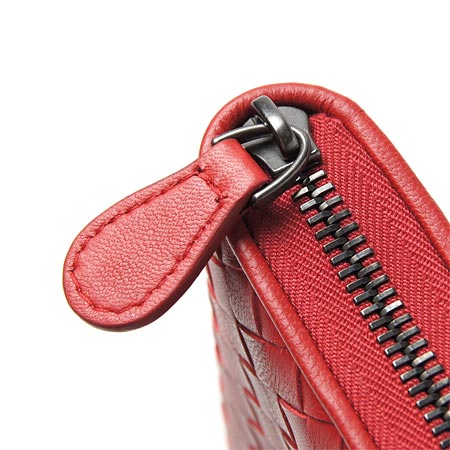 ボッテガヴェネタ ラウンドファスナー 長財布/ダークレッド 275064 v001n 6520