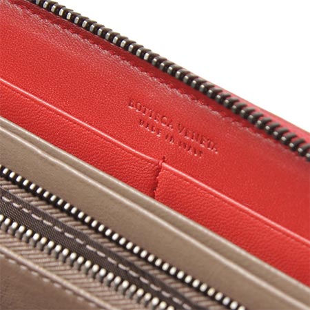 ボッテガヴェネタ ラウンドファスナー 長財布/ダークレッド 275064 v001n 6520