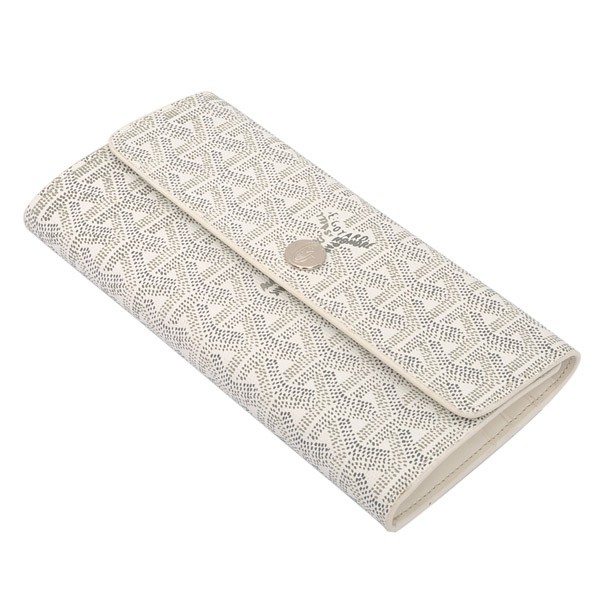 GOYARD ゴヤール 長財布 三つ折り ホック ホワイト GOYWA-10