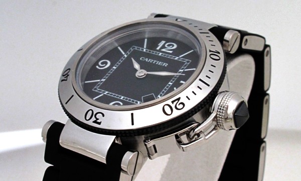カルティエ パシャ シータイマー レディ ステンレス・ラバー W3140003