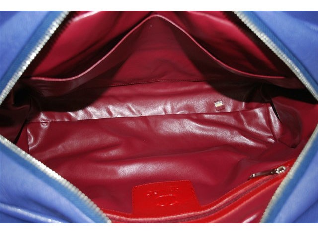 シャネル ココ コクーンキャビアスキン トートバッグ ブルー A48620