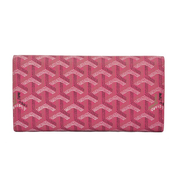 GOYARD ゴヤール 長財布 三つ折り ホック ピンク GOYWA-11