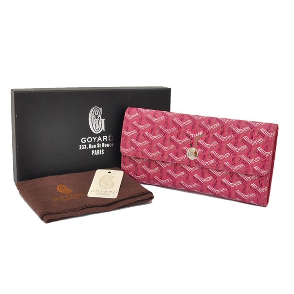GOYARD ゴヤール 長財布 三つ折り ホック ピンク GOYWA-11